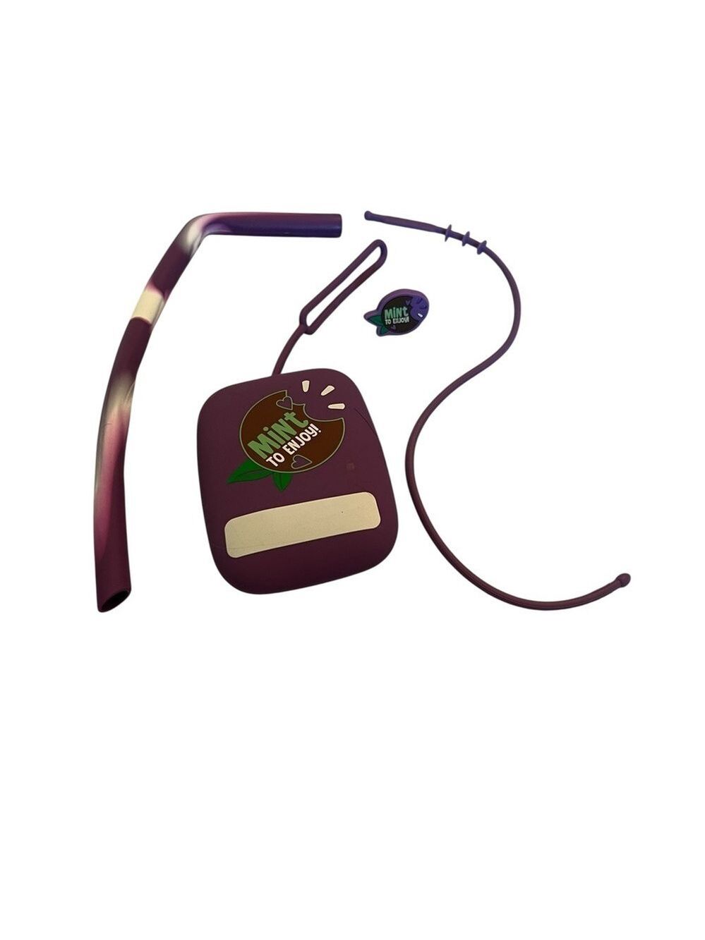 Girl Scouts Mint to Enjoy Purple Reusable Straw Accessory Set